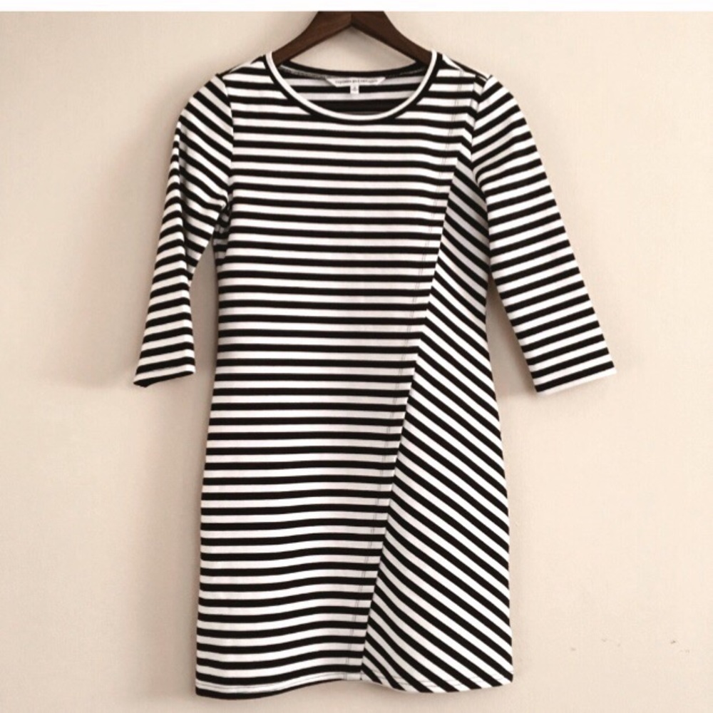 Cupcakes and Cashmere Pacific Stripe Dress Jersey